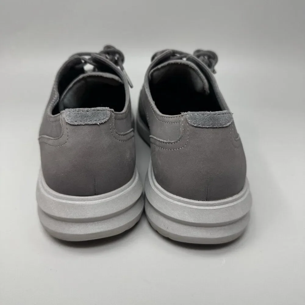 Cole Haan Grand+ Plain Toe  Nubuck Gray Casual Dress Shoes Mens 10.5